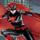 Batwoman making a decidedly dramatic entrance.